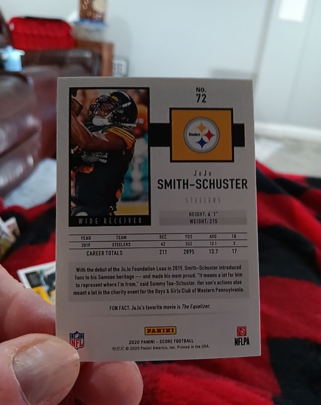 2020 Panini Score #72 JuJu Smith-Schuster — front