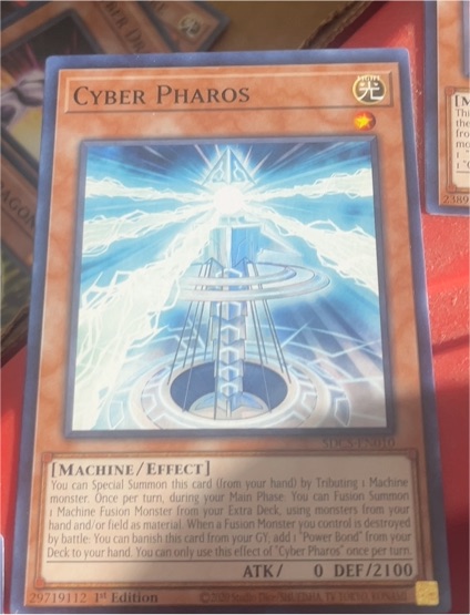 Yu-Gi-Oh! Cyber Pharos LED3-EN013 — front