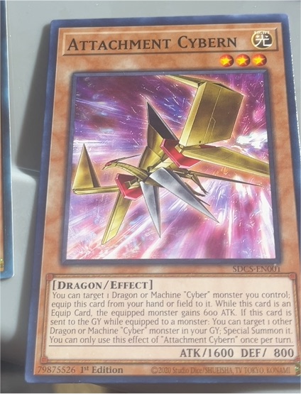 2020 Yu-Gi-Oh! SDCS-EN001 Attachment Cybern — front