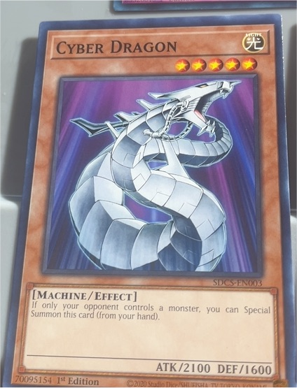 2020 Yu-Gi-Oh! SDCS-EN003 Cyber Dragon — front