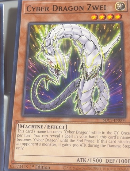 2020 Yu-Gi-Oh! SDCS-EN004 Cyber Dragon Zwei — front