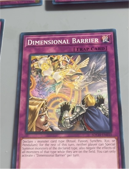 2020 Yu-Gi-Oh! SDCL-EN039 Dimensional Barrier — front