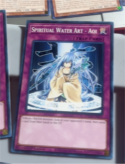 Yu-Gi-Oh! Spiritual Water Art - Aoi SDCH-EN031 — front