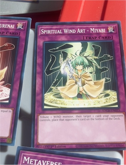 2020 Yu-Gi-Oh! Spirit Charmers SDCH-EN033 Spiritual Wind Art - Miyabi — front