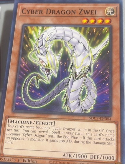 2020 Yu-Gi-Oh! SDCS-EN004 Cyber Dragon Zwei — front