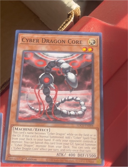 Yu-Gi-Oh! 2020 SDCS-EN008 Cyber Dragon Core — front