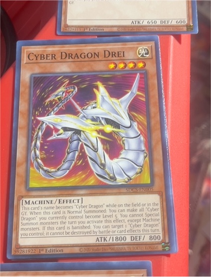 2020 Yu-Gi-Oh! SDCS-EN005 Cyber Dragon Drei — front