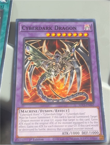 2020 Yu-Gi-Oh! SDCS-EN045 Cyberdark Dragon — front
