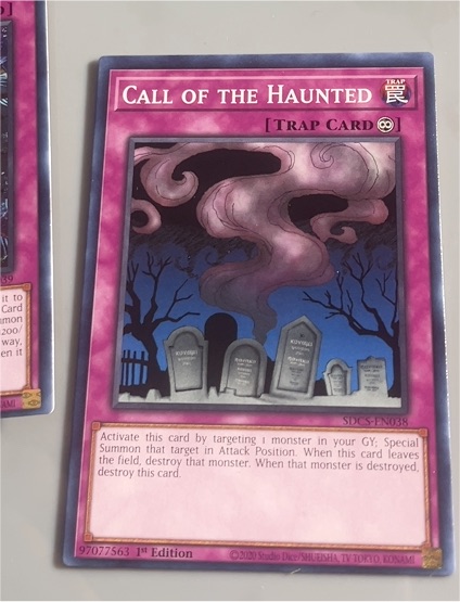2000 Yu-Gi-Oh! SDCS-EN038 Call of the Haunted — front