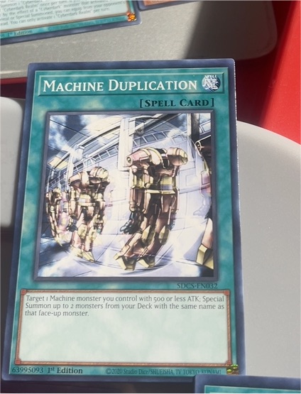 2020 Yu-Gi-Oh! SDCS-EN032 Machine Duplication — front