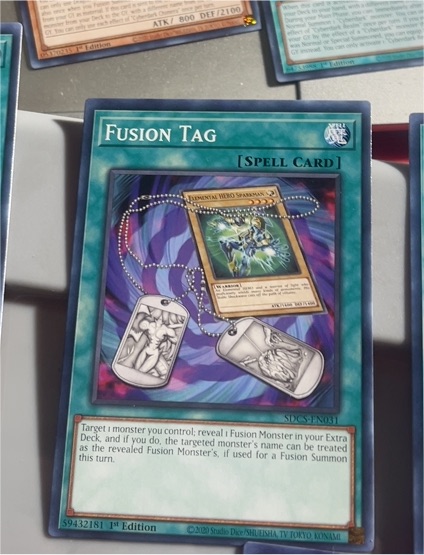 2020 Yu-Gi-Oh! SDCS-EN031 Fusion Tag — front