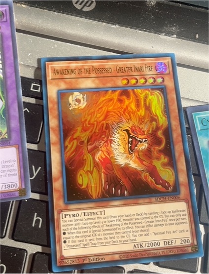 2019 Yu-Gi-Oh! SDCH-EN006 Awakening of the Possessed - Greater Inari Fire — front