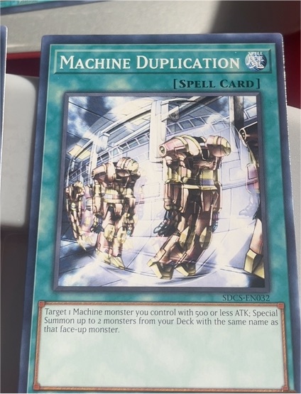 Yu-Gi-Oh! SDCS-EN032 Machine Duplication — front