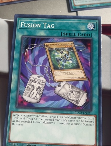 2020 Yu-Gi-Oh! SDCS-EN031 Fusion Tag — front