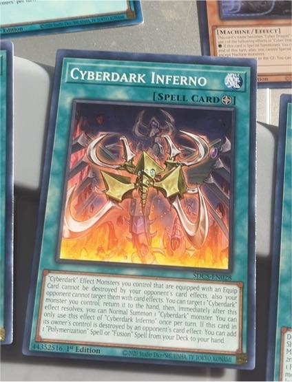 Yu-Gi-Oh! 2020 Structure Deck Cyber Strike #SDCS-EN028 Cyberdark Inferno — front