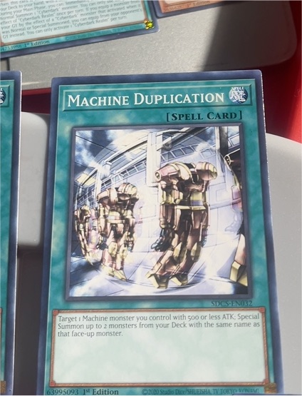 Yu-Gi-Oh! SDCS-EN032 Machine Duplication — front