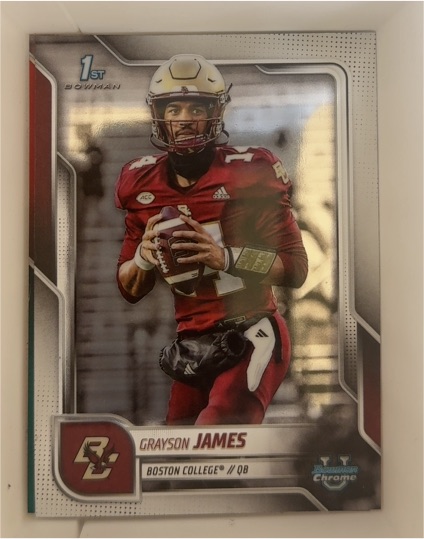2025 Bowman University Chrome #75 Grayson James — front