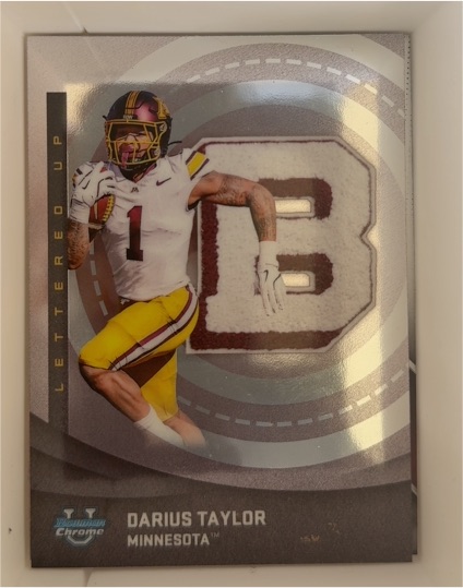 2025 Bowman University Chrome #LU-12 Darius Taylor — front