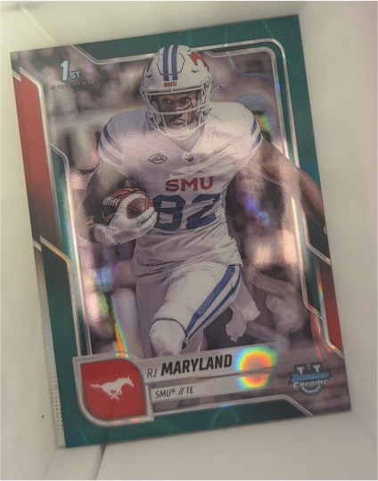 2025 Bowman Chrome University #153 RJ Maryland — front