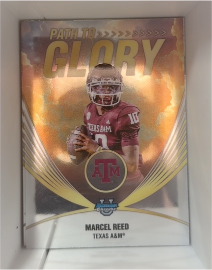 2025 Bowman University Chrome #PG-4 Marcel Reed Path to Glory — front
