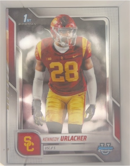2025 Bowman Chrome University #16 Kennedy Urlacher — front