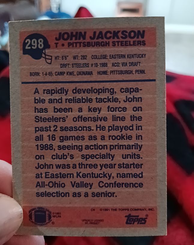 1990 Topps #298 John Jackson — front