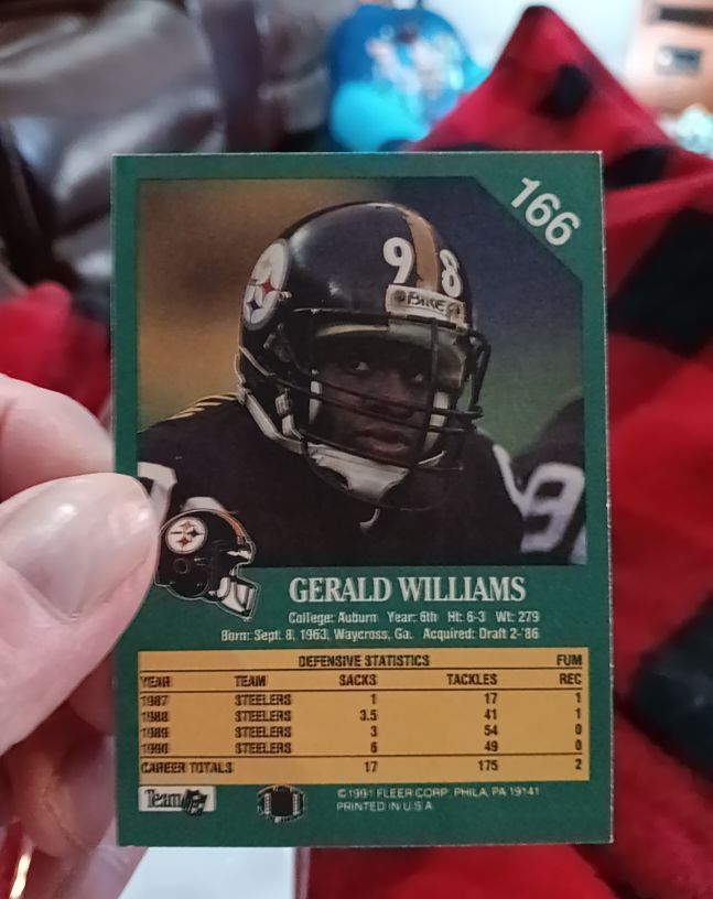 1991 Fleer #166 Gerald Williams — front