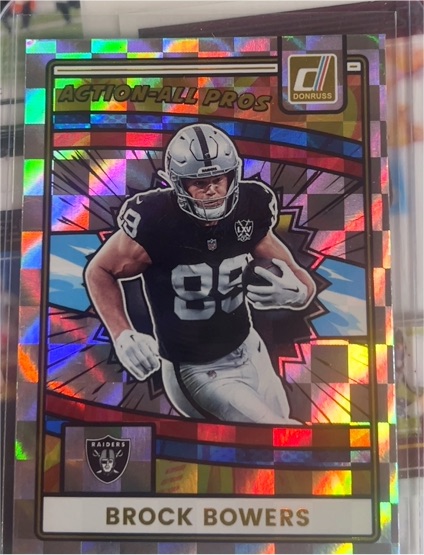 2025 Donruss #AAP-BBO Brock Bowers Action-All Pros — front