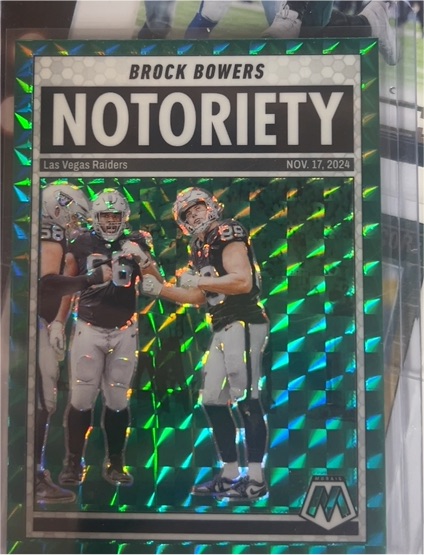 2025 Panini Mosaic #10 Brock Bowers Notoriety — front