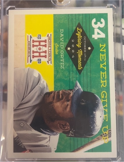 2013 Panini Hometown Heroes Defining Moments #34 David Ortiz — front