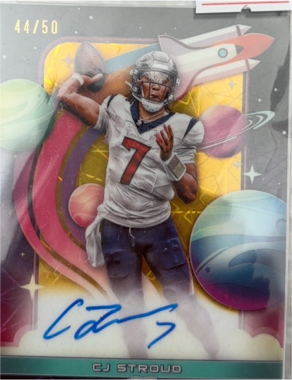 2024 Topps Cosmic Chrome First Flight #44 CJ Stroud — front
