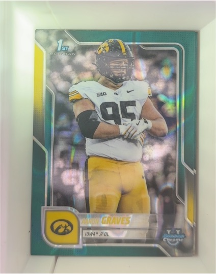 2025 Bowman University Chrome #45 Aaron Graves — front