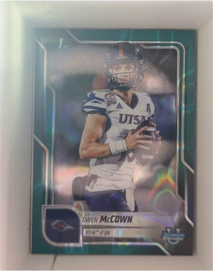 2025 Bowman University Chrome #145 Owen McCown — front