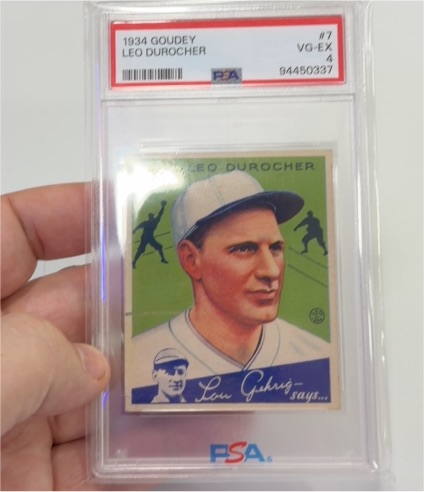1934 Goudey #7 Leo Durocher — front
