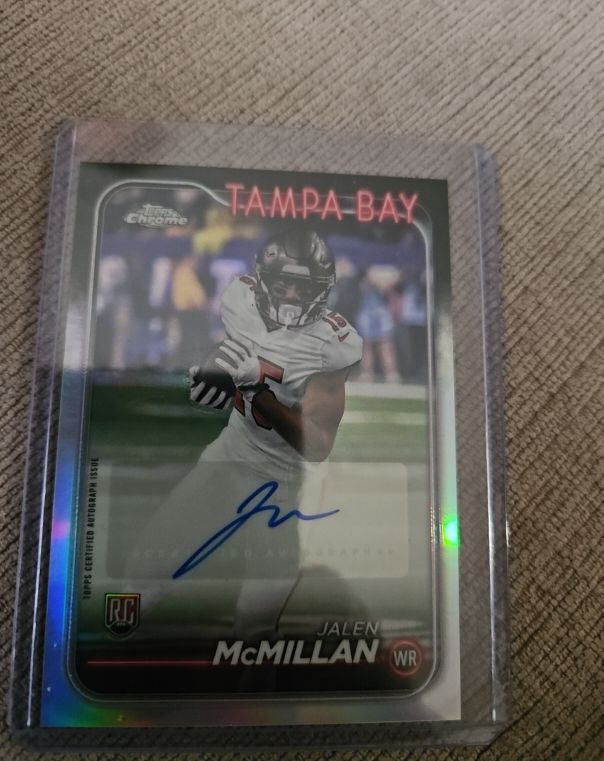 2024 Topps Chrome Rookie Autographs #RA-JM Jalen McMillan — front