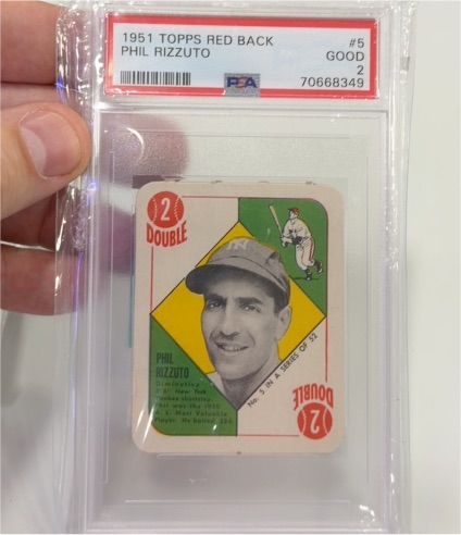 1951 Topps Red Back #5 Phil Rizzuto — front