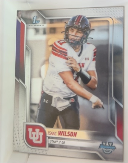 2025 Bowman Chrome University #85 Isaac Wilson — front