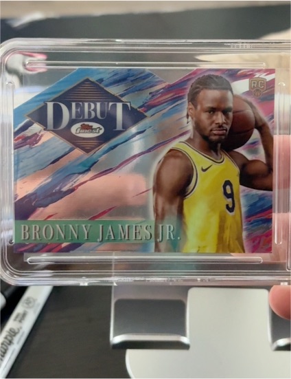 2024-25 Topps Finest Debut #D-2 Bronny James Jr. — front