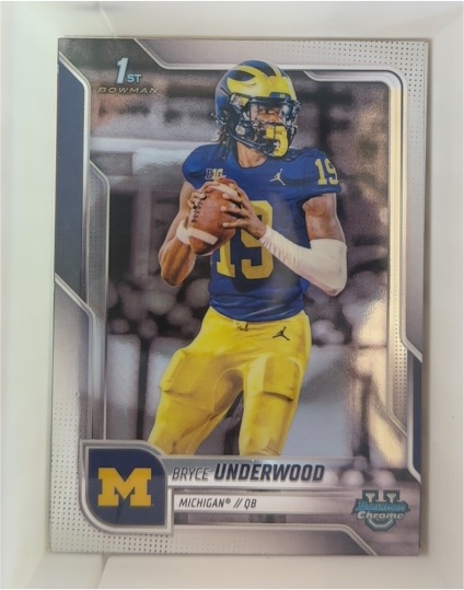 2025 Bowman Chrome University #196 Bryce Underwood — front