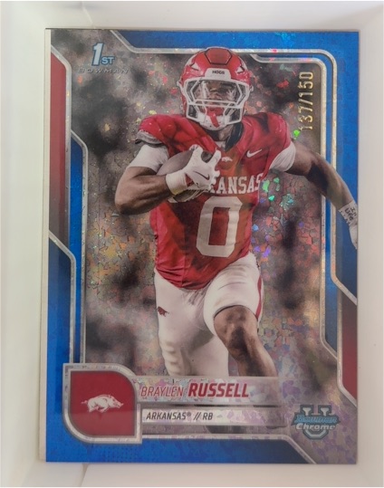 2025 Bowman Chrome University #121 Braylen Russell — front
