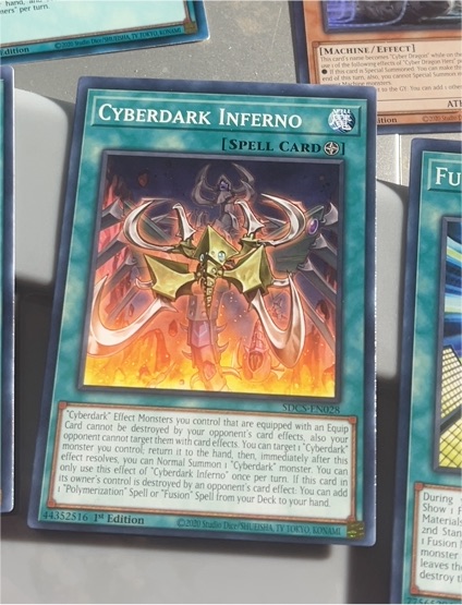 Yu-Gi-Oh! Cyberdark Inferno SDCS-EN028 — front