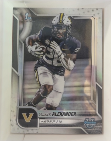 2025 Bowman Chrome University #14 Sedrick Alexander — front