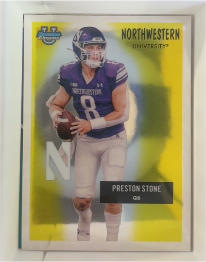 2025 Bowman Chrome University #55AV-20 Preston Stone — front