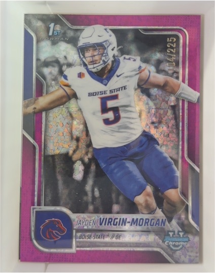 2025 Bowman University Chrome #160 Jayden Virgin-Morgan — front