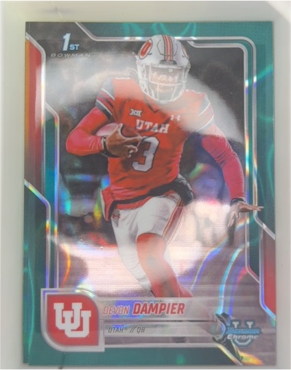 2025 Bowman Chrome University #3 Devon Dampier — front