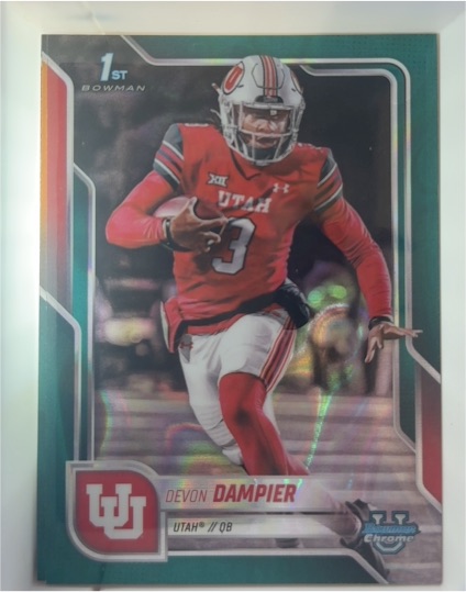 2025 Bowman Chrome University #3 Devon Dampier — front