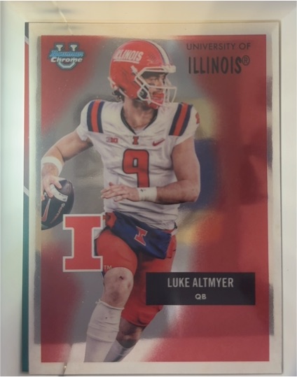 2025 Bowman Chrome University #55AV-7 Luke Altmyer — front