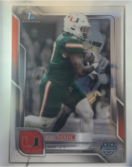 2025 Bowman Chrome University #106 Elija Lofton — front
