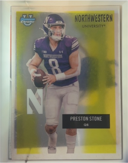 2025 Bowman University Chrome #55AV-20 Preston Stone — front
