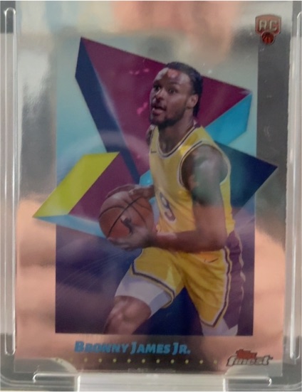 2024-25 Topps Finest #43 Bronny James Jr. — front